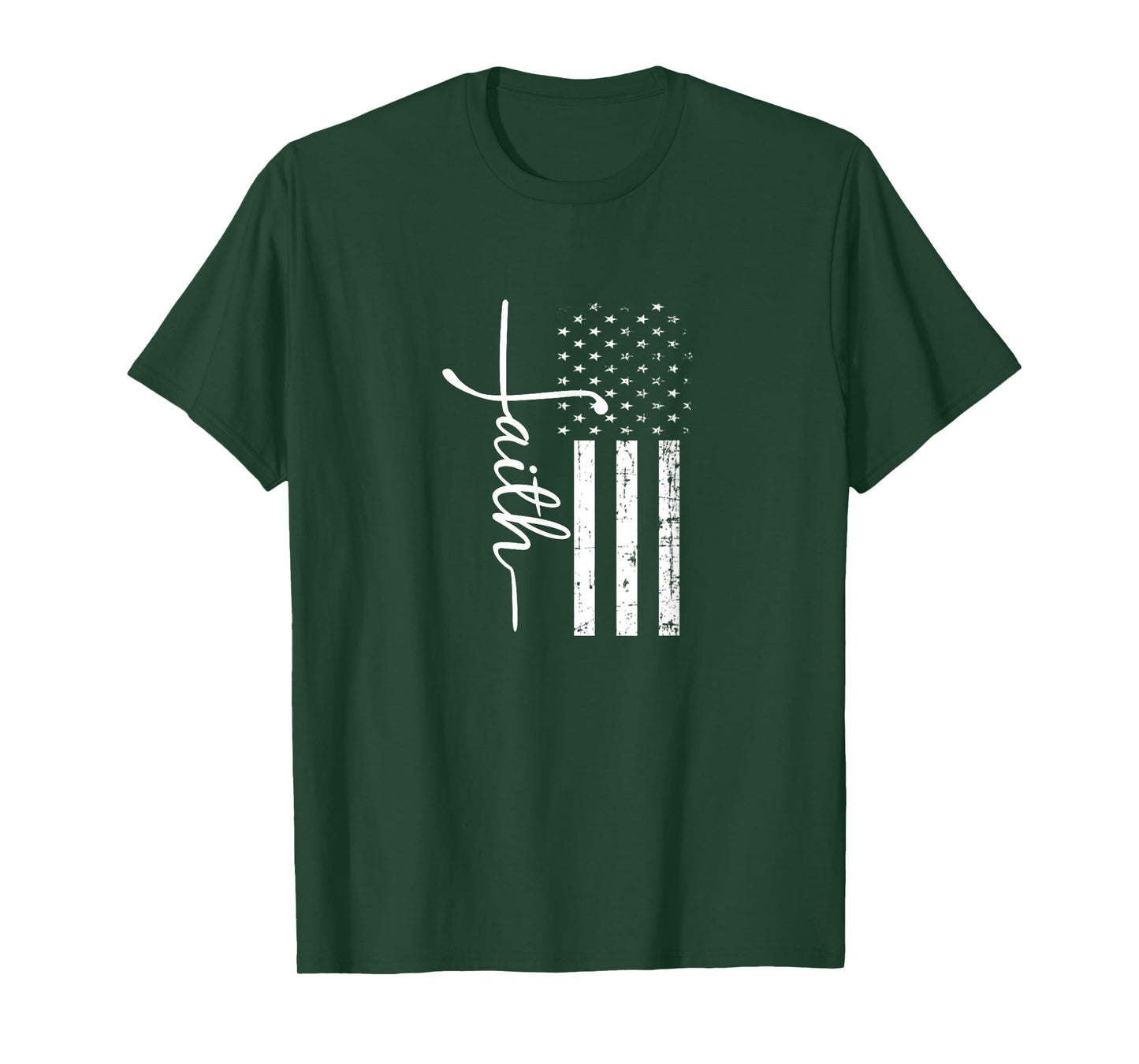 Faith Cross US Flag T-Shirt