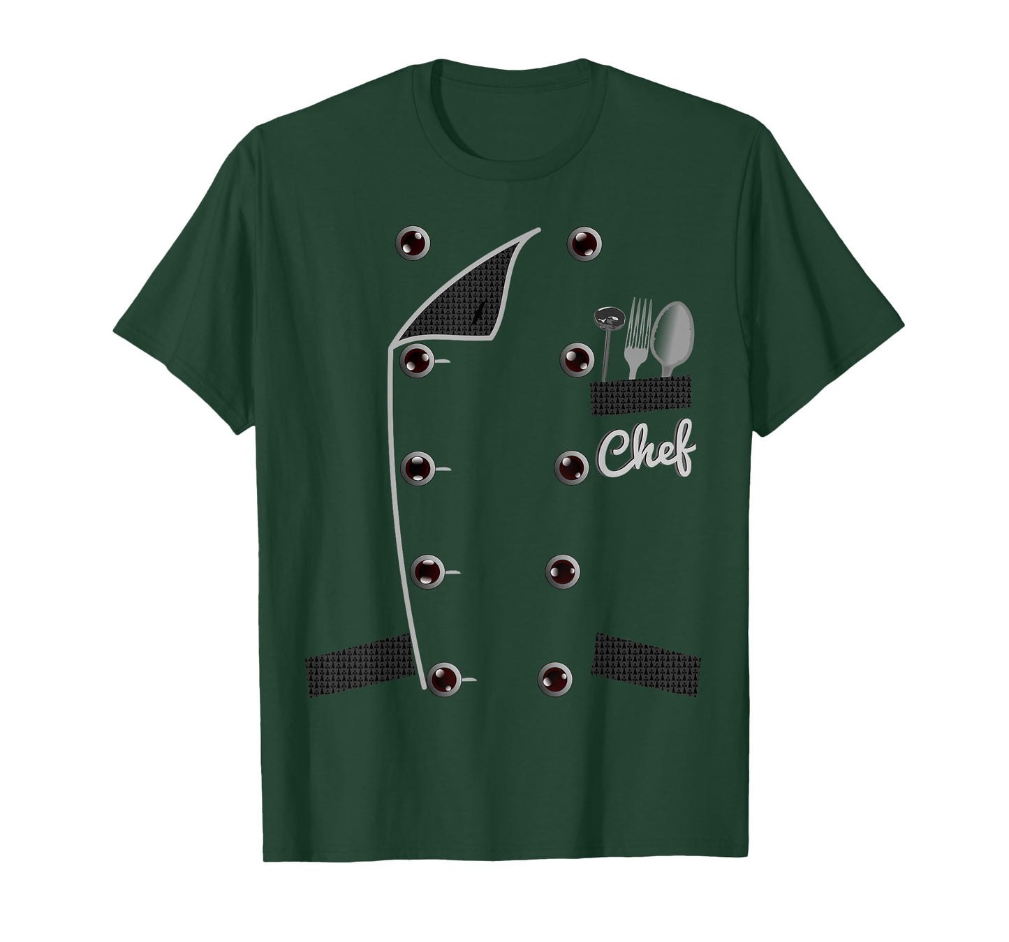 Chef TShirt Uniform Jacket Faux Funny Cook Shirt for Cooking T-Shirt