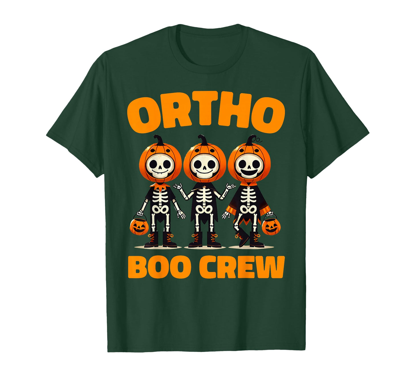 Cute Ortho Squad Spooky Ortho Orthopedic Boo Crew Halloween T-Shirt