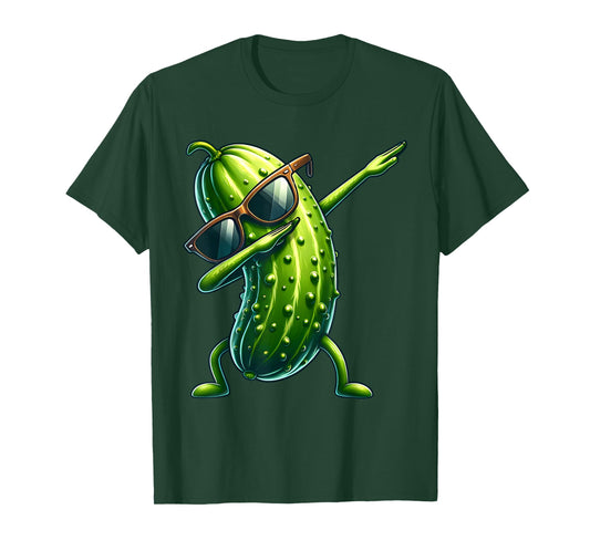 Dabbing Pickle Lover Dill Cucumber T-Shirt