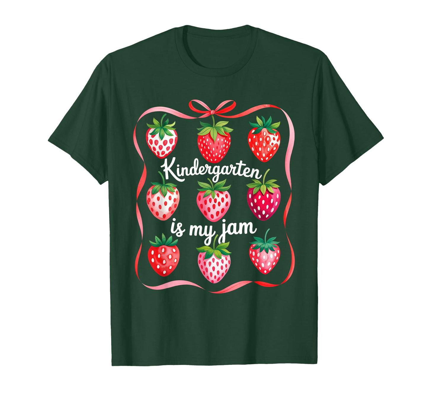 Groovy Kindergarten Is My Jam Strawberry Kinder Team Teacher T-Shirt