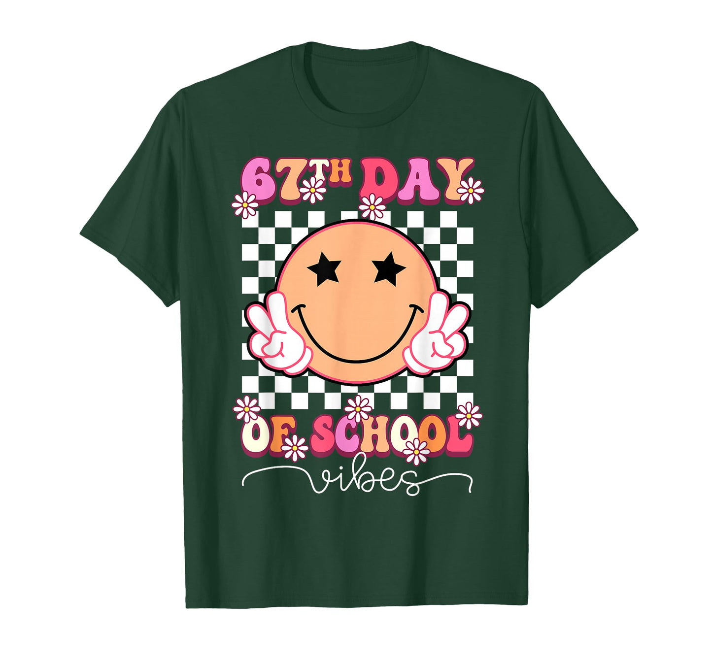 67th Day of School Vibes Funny Six Seven 67 Meme Slang T-Shirt