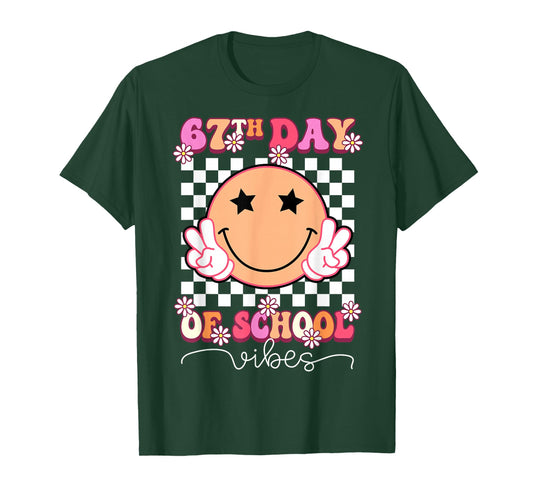 67th Day of School Vibes Funny Six Seven 67 Meme Slang T-Shirt