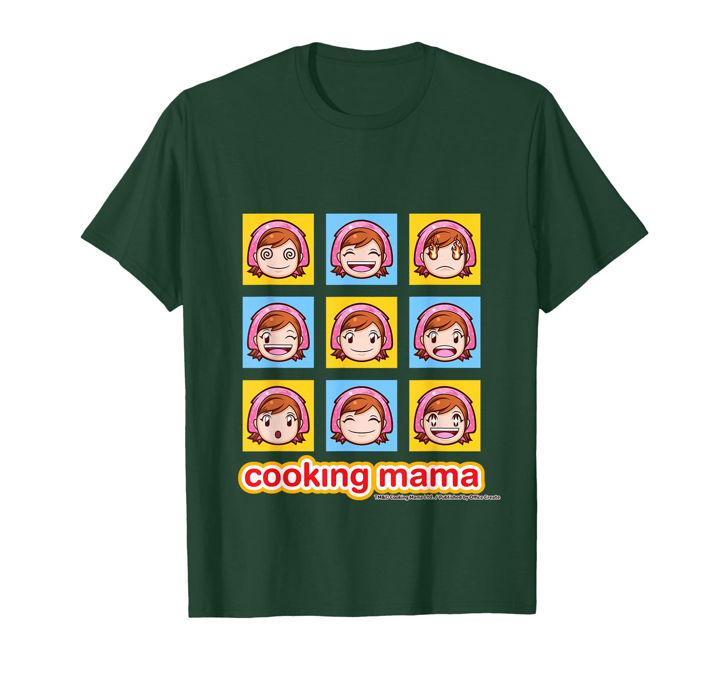 Cooking Mama Faces T-Shirt color T-Shirt