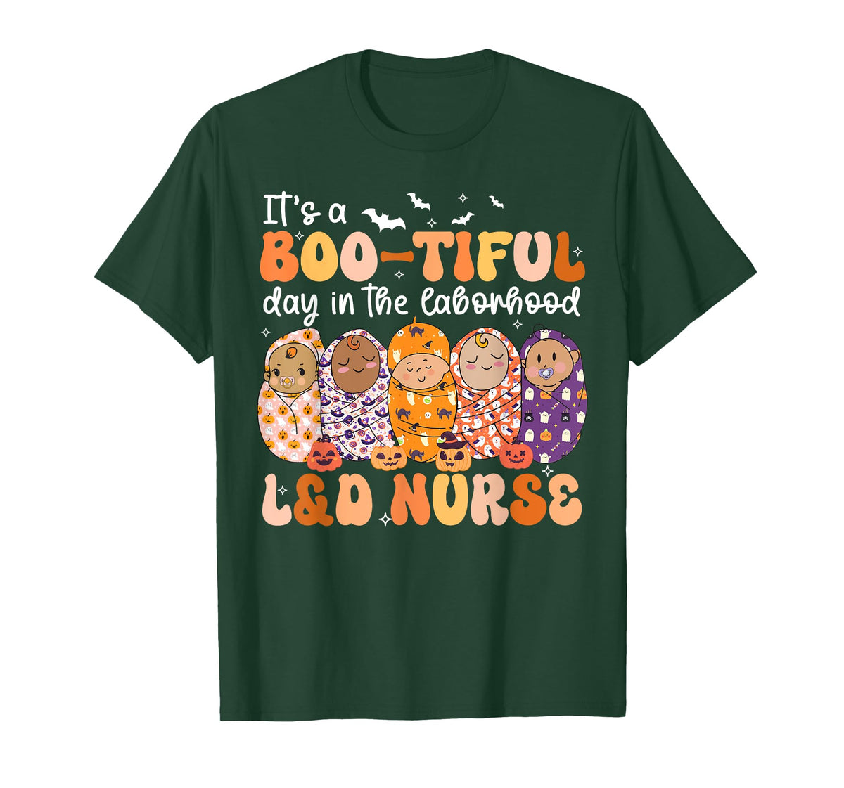 It's BOO-TIFUL Day in The Laborhood L&D Nurse Halloween T-Shirt