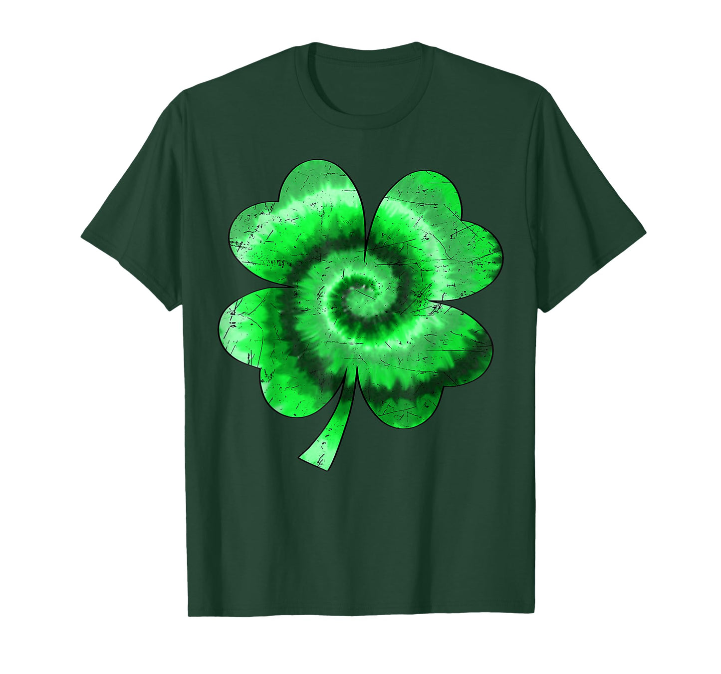 Irish Shamrock Tie Dye Happy St Patrick's Day Go Lucky Gifts T-Shirt