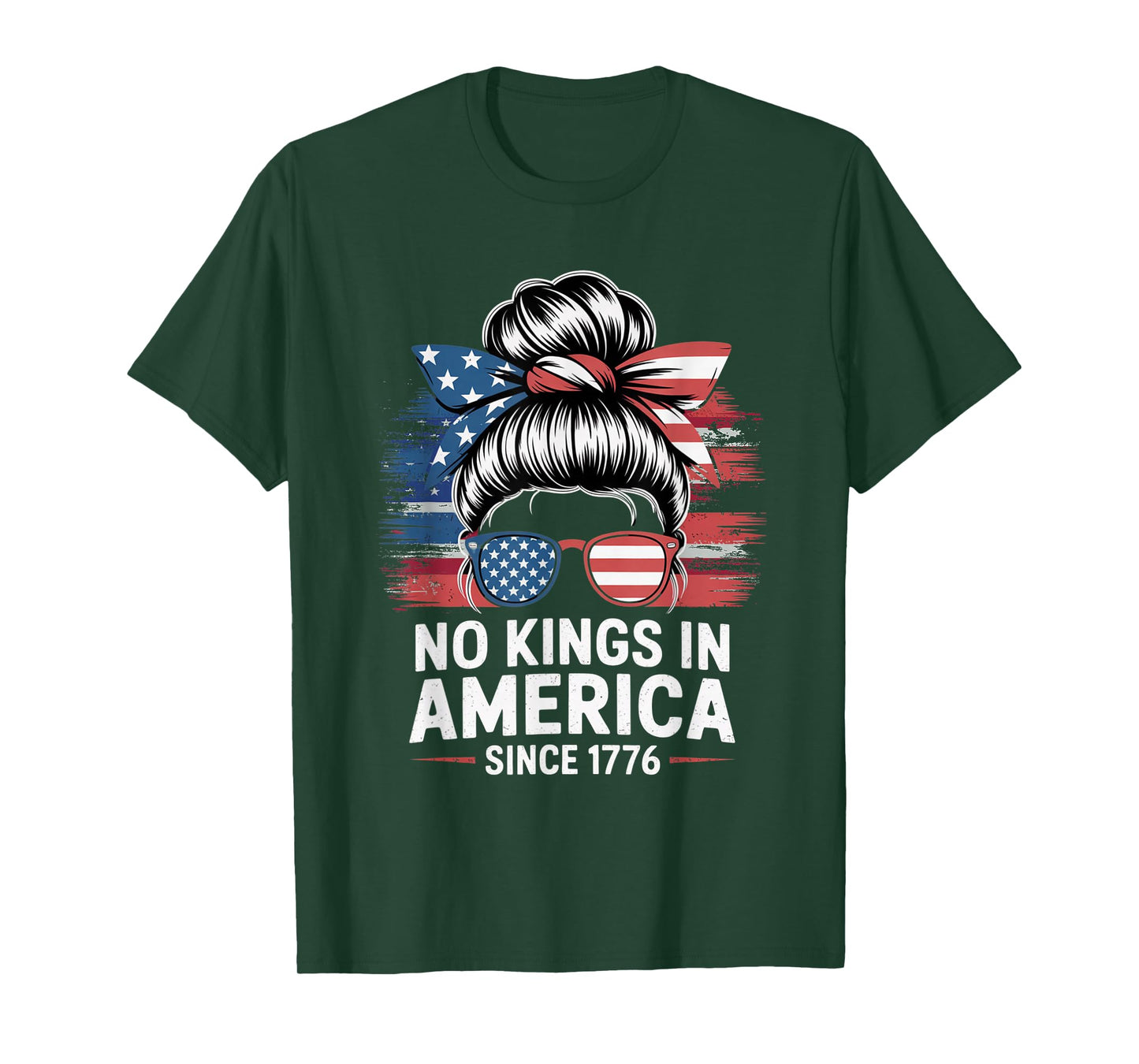 Womens no Kings in America Day, Since 1776 Fight Oligarchy T-Shirt