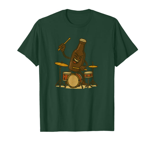 Funny Bottle with Drums Costume for Drummer T-Shirt