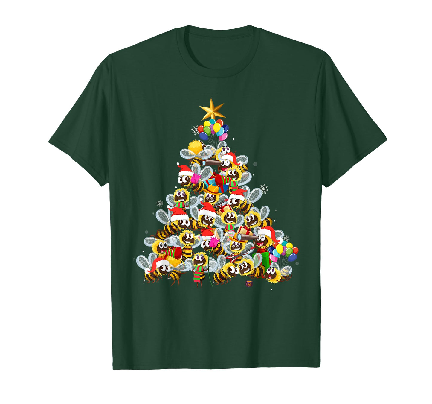 Bees Tree Christmas Sweater Xmas Gifts for Bees Lover T-Shirt