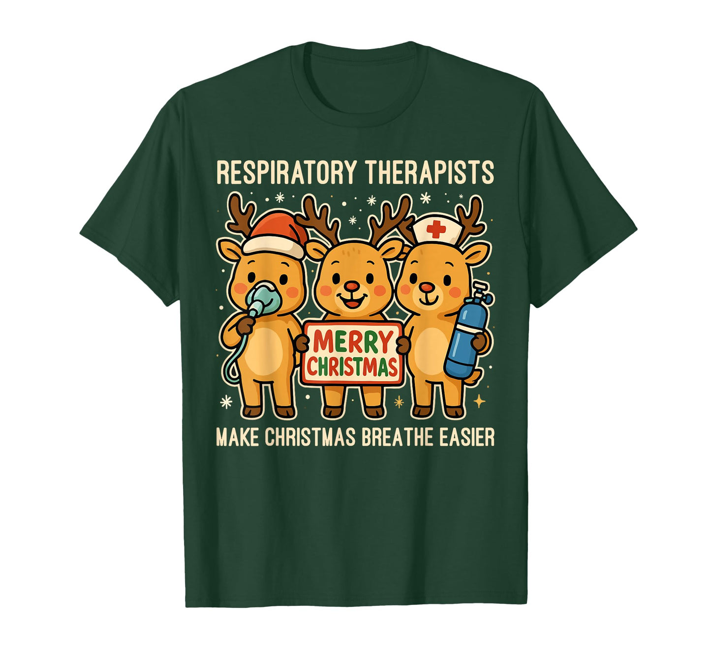 Christmas Respiratory Therapy Crew Xmas RT Nurse T-Shirt
