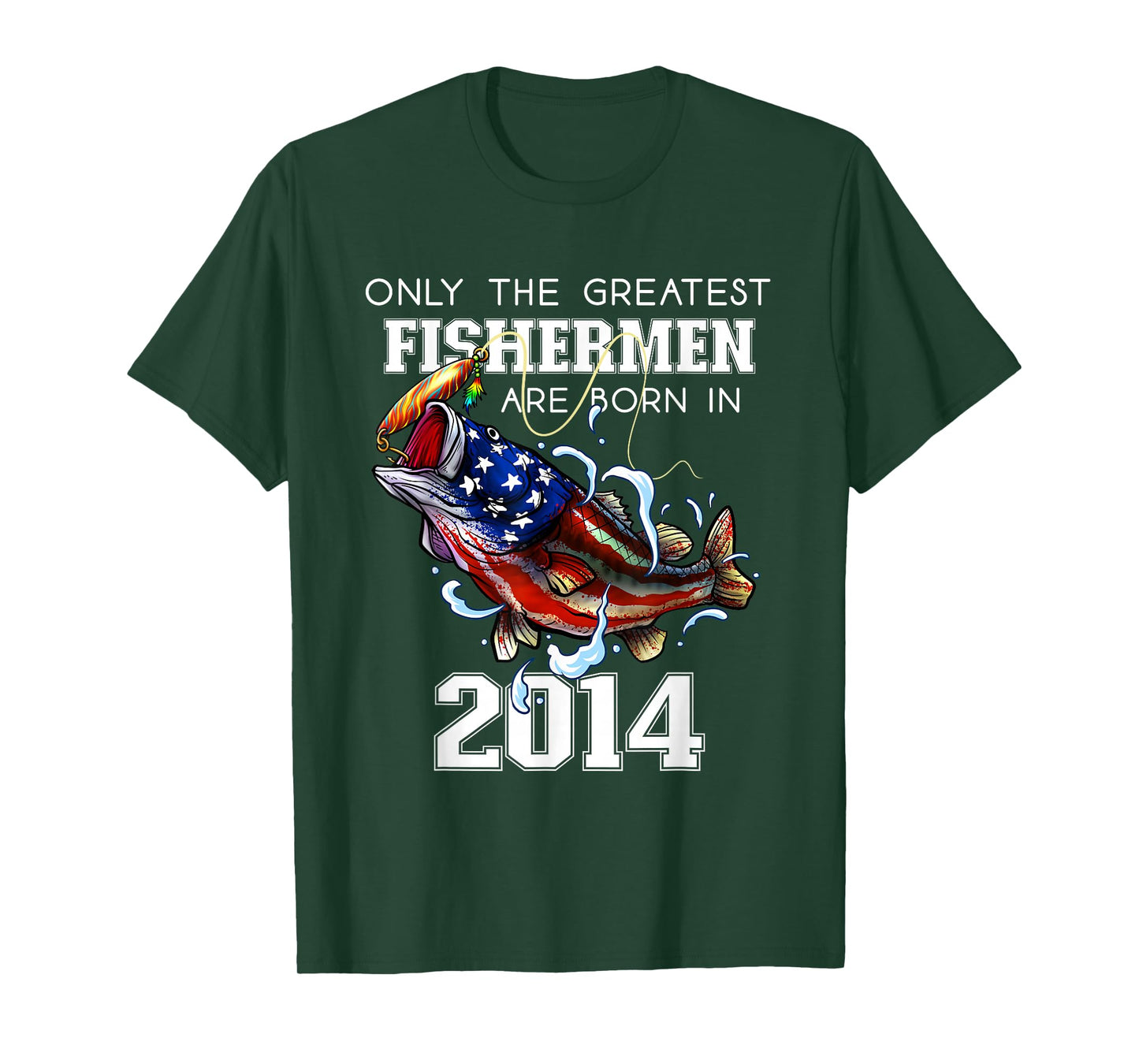 11th Birthday 2014 Fishermen Bass Fishing 11 Year Old T-Shirt