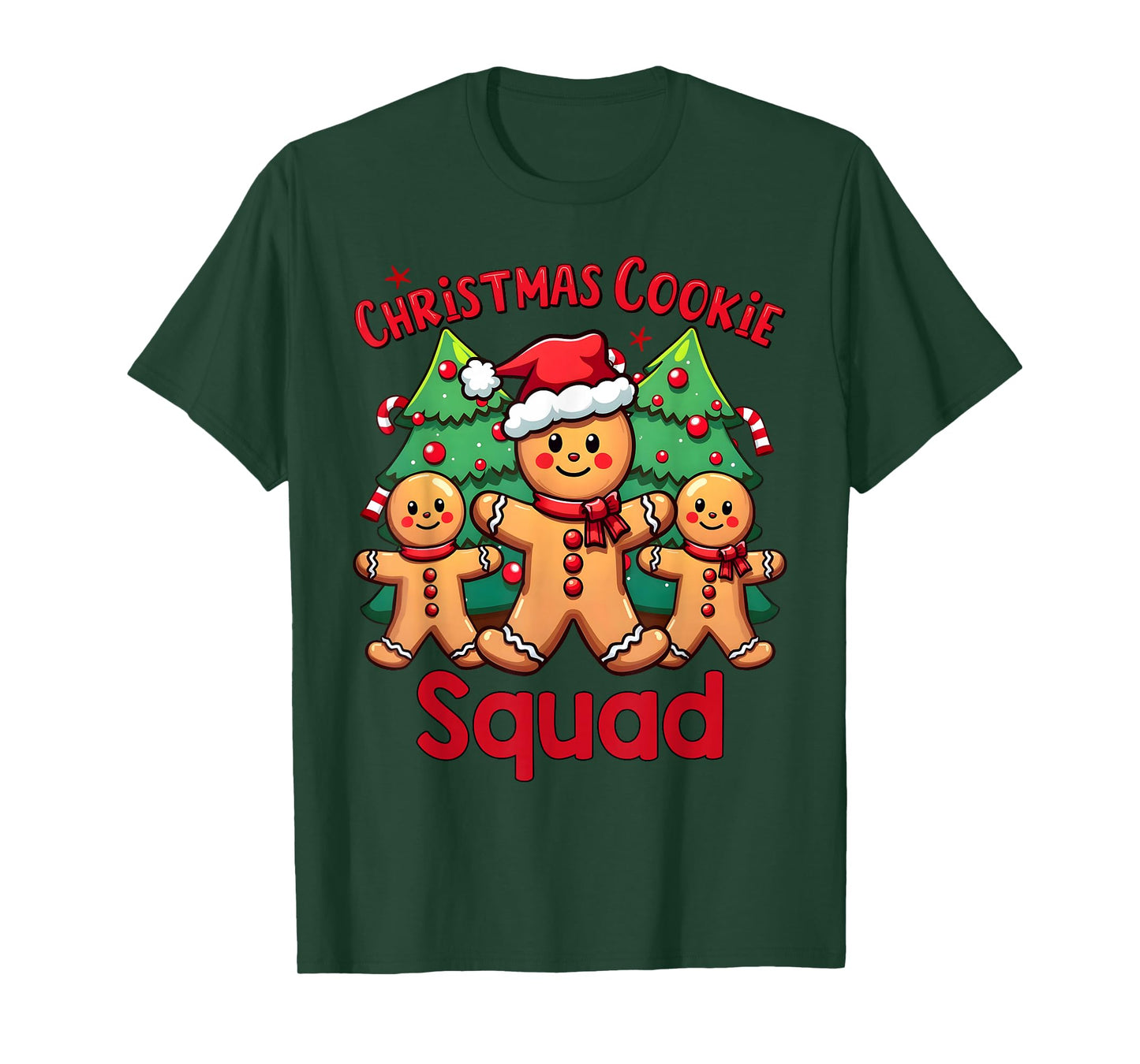 Christmas Cookie Squad Festive Gingerbread Holiday Matching T-Shirt