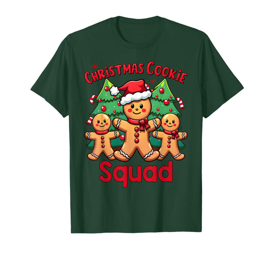 Christmas Cookie Squad Festive Gingerbread Holiday Matching T-Shirt