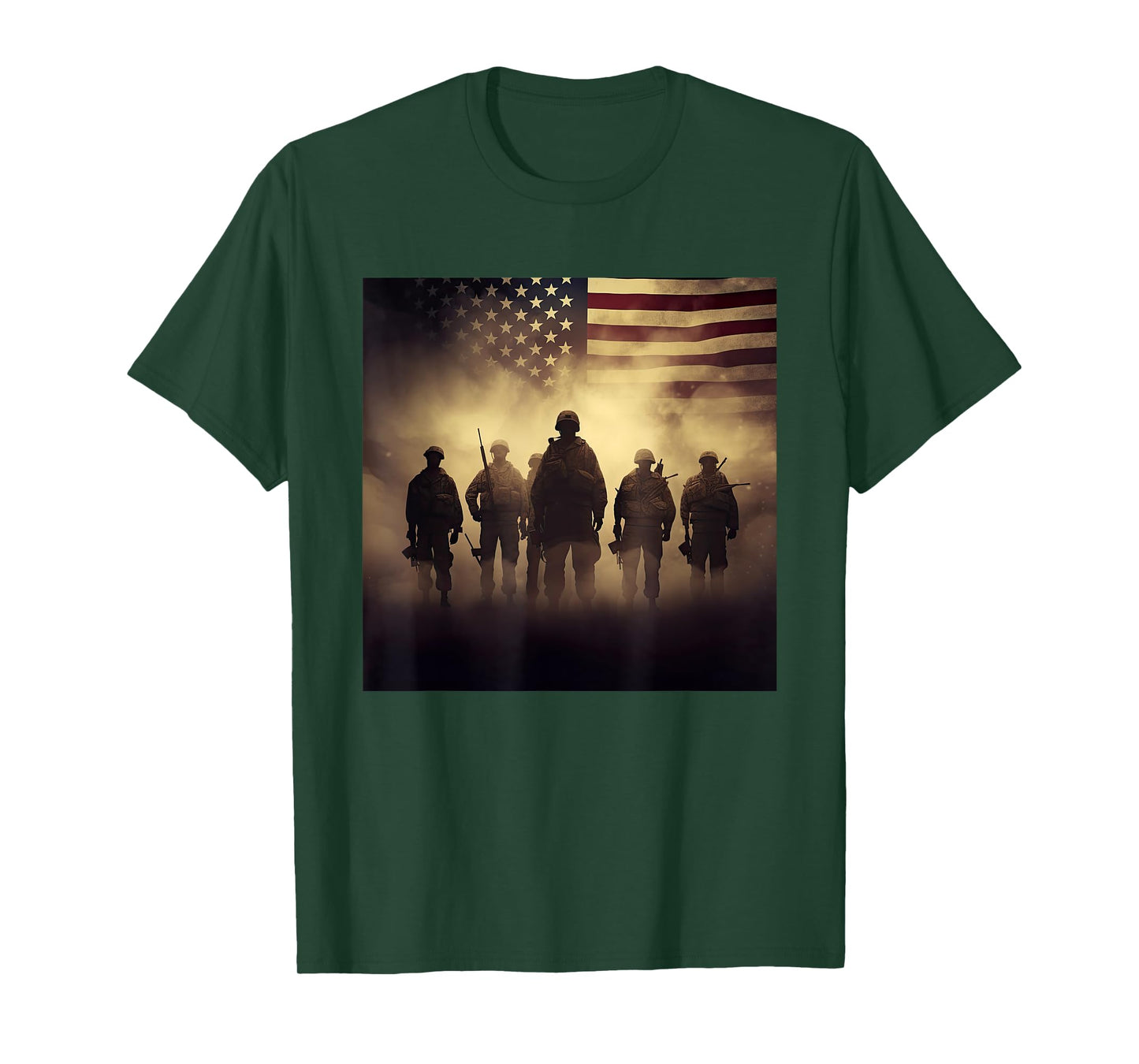 Salute to the Military and USA T-Shirt