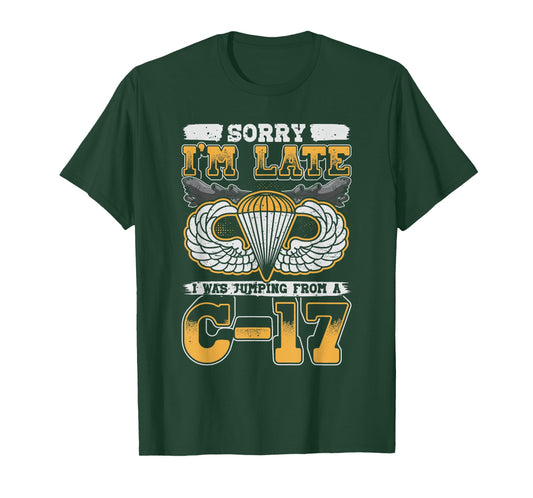 Airborne Division Paratrooper C-17 T-Shirt