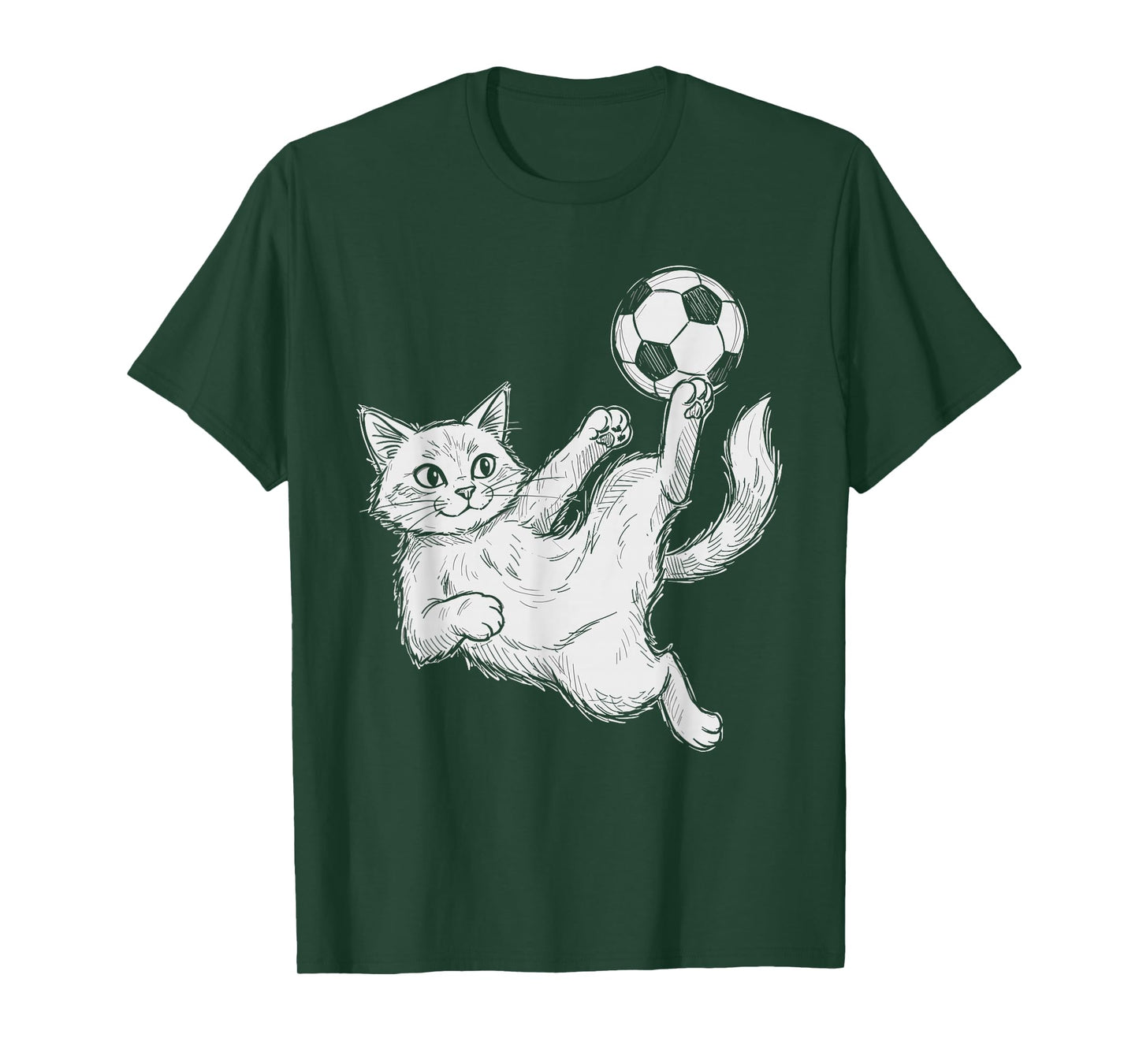 Cat Playing Soccer, Kids & Boys | Soccer Ball, Soccer T-Shirt
