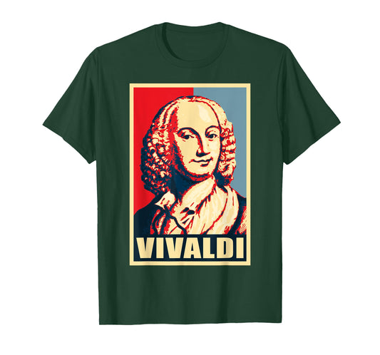 Antonio Vivaldi Classical Music Composer Retro T-Shirt