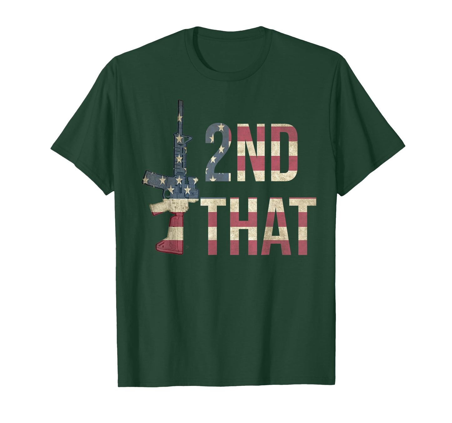 USA Flag Patriotic Pro Gun AR-15 I 2nd That Second Amendment T-Shirt