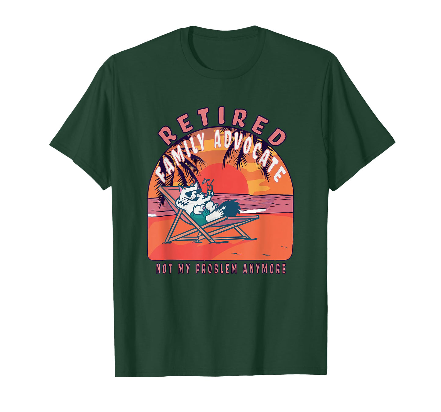 Retired Family Advocate Funny Vintage Retirement T-Shirt