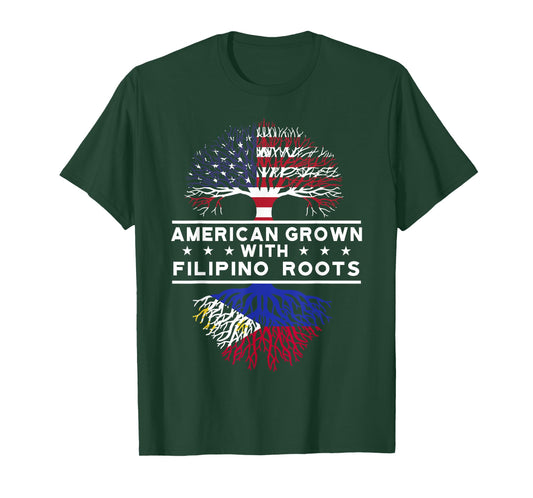 American Grown with Filipino Roots - Philippines T-Shirt