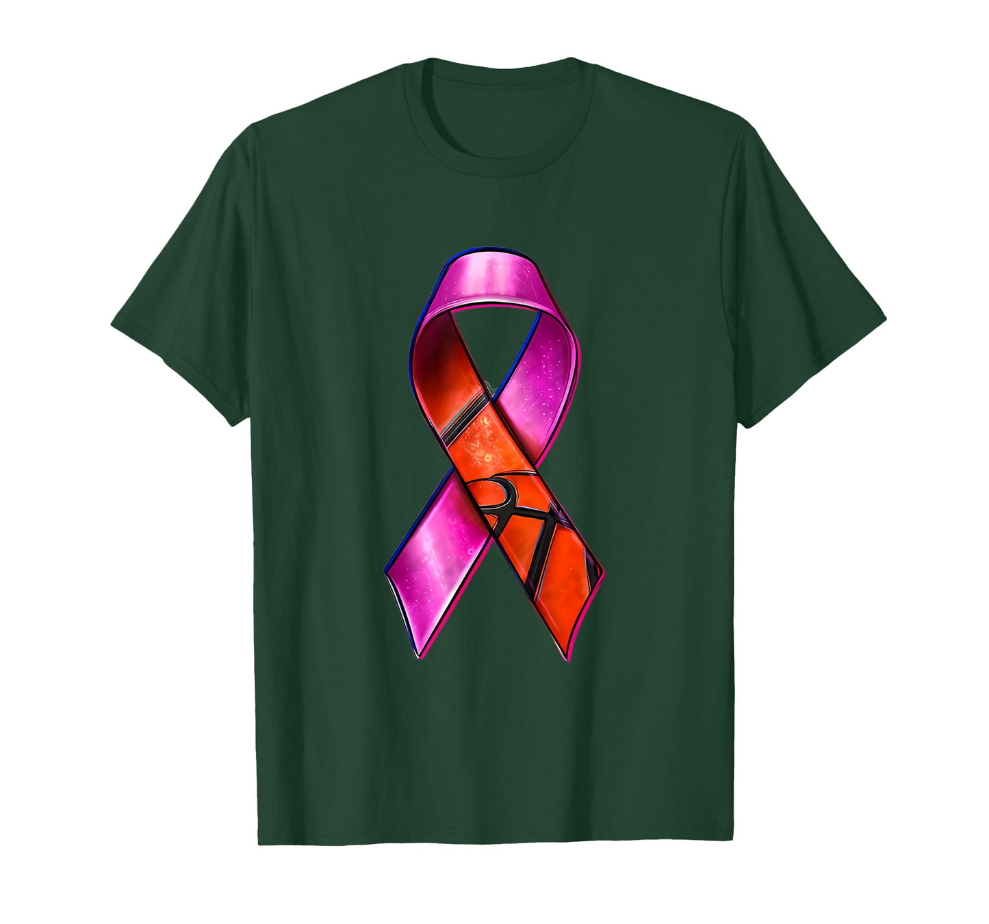 Basketball Pink Ribbon Breast Cancer Awareness Supporter T-Shirt
