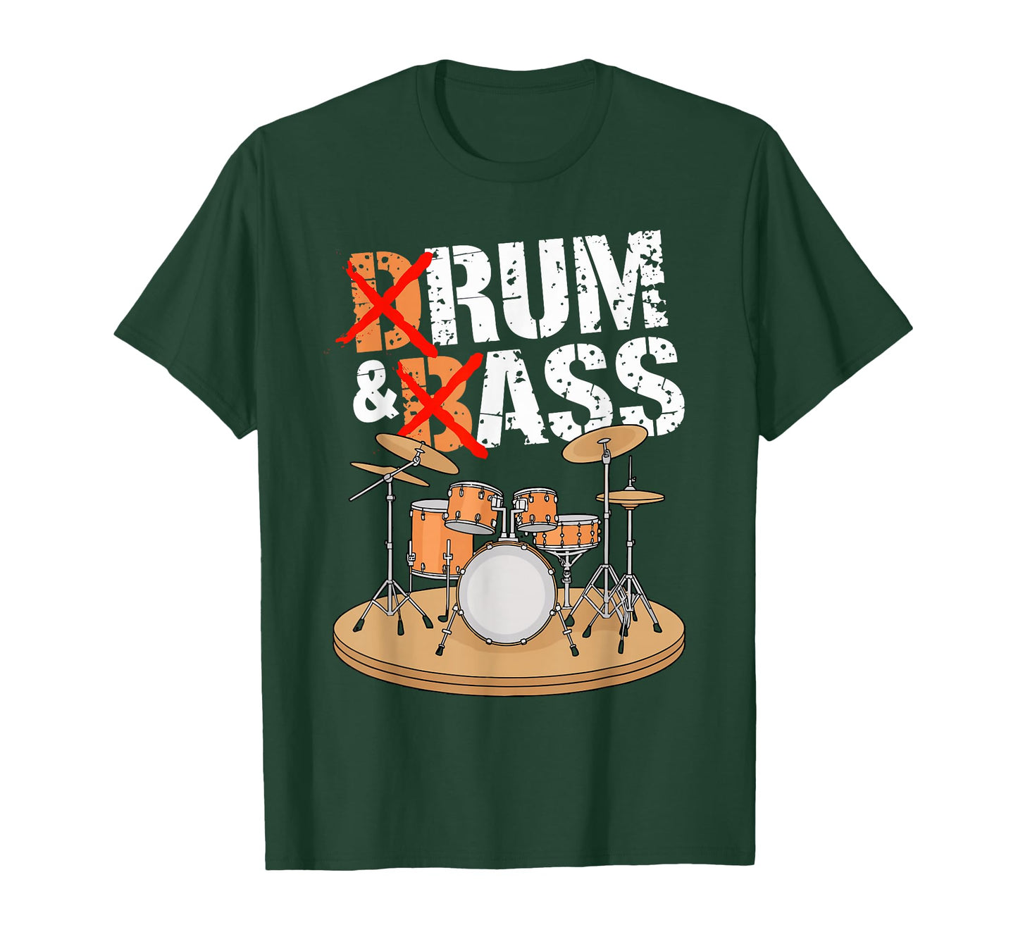 Rum And Bass Snare Drum Drumming Music Instrument Drummer T-Shirt