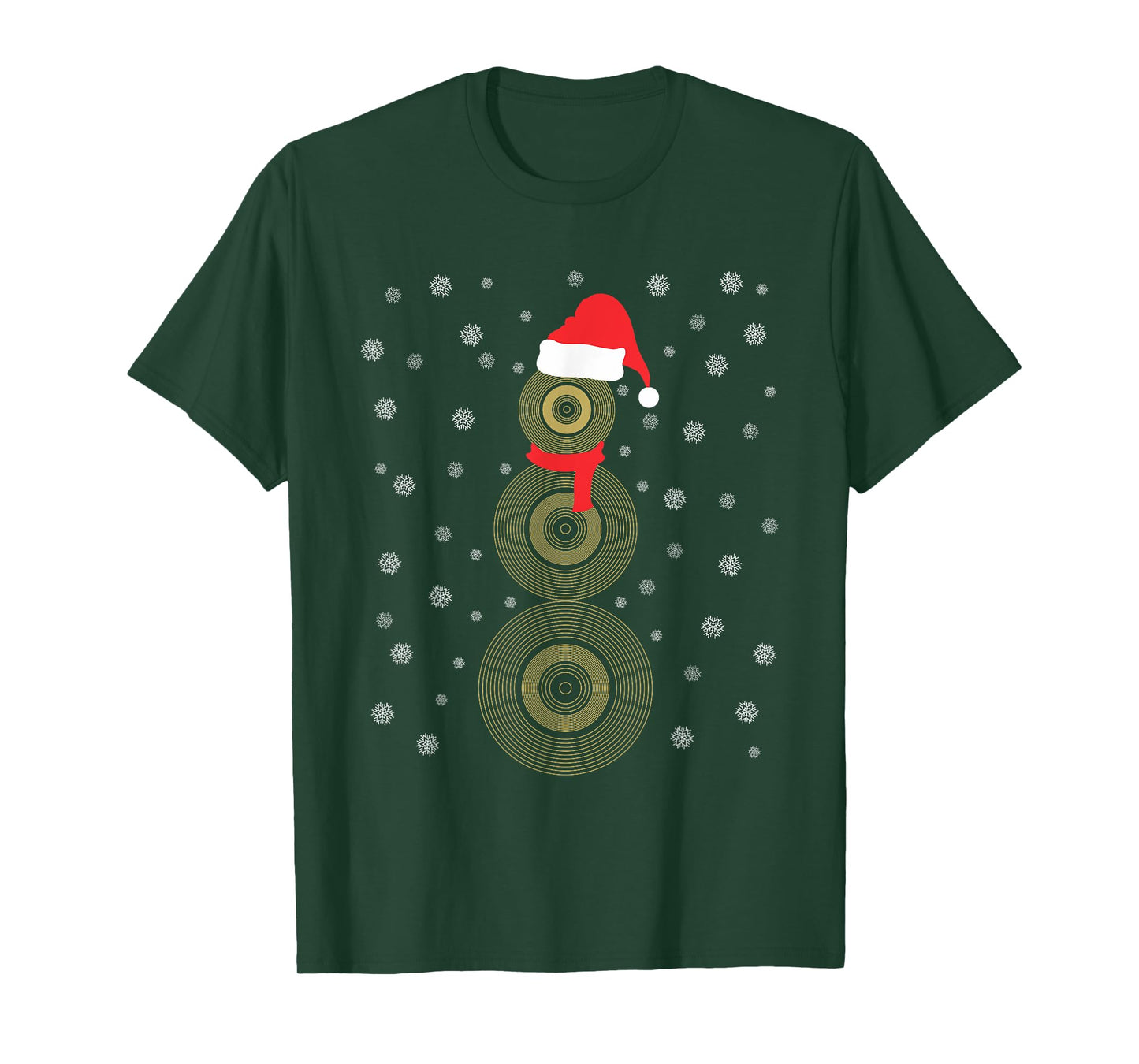 Cymbal Snowman Festive Holiday Christmas Party Musical T-Shirt