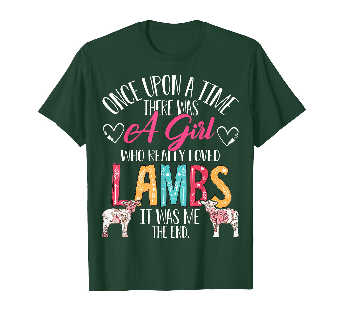 There Was A Girl Who Really Loved Lambs Sheep Lover Gifts T-Shirt