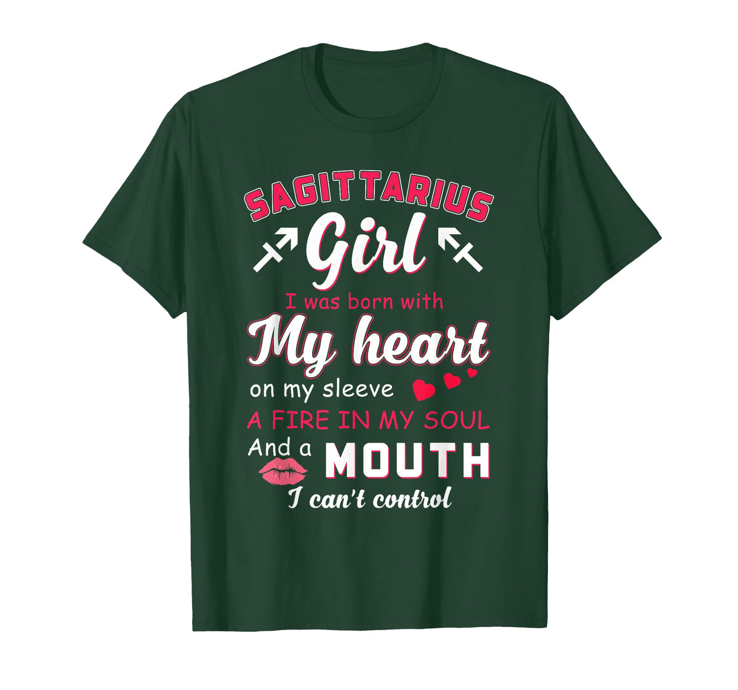 Sagittarius Girl Funny Quote with Zodiac Sign Birthday T-Shirt