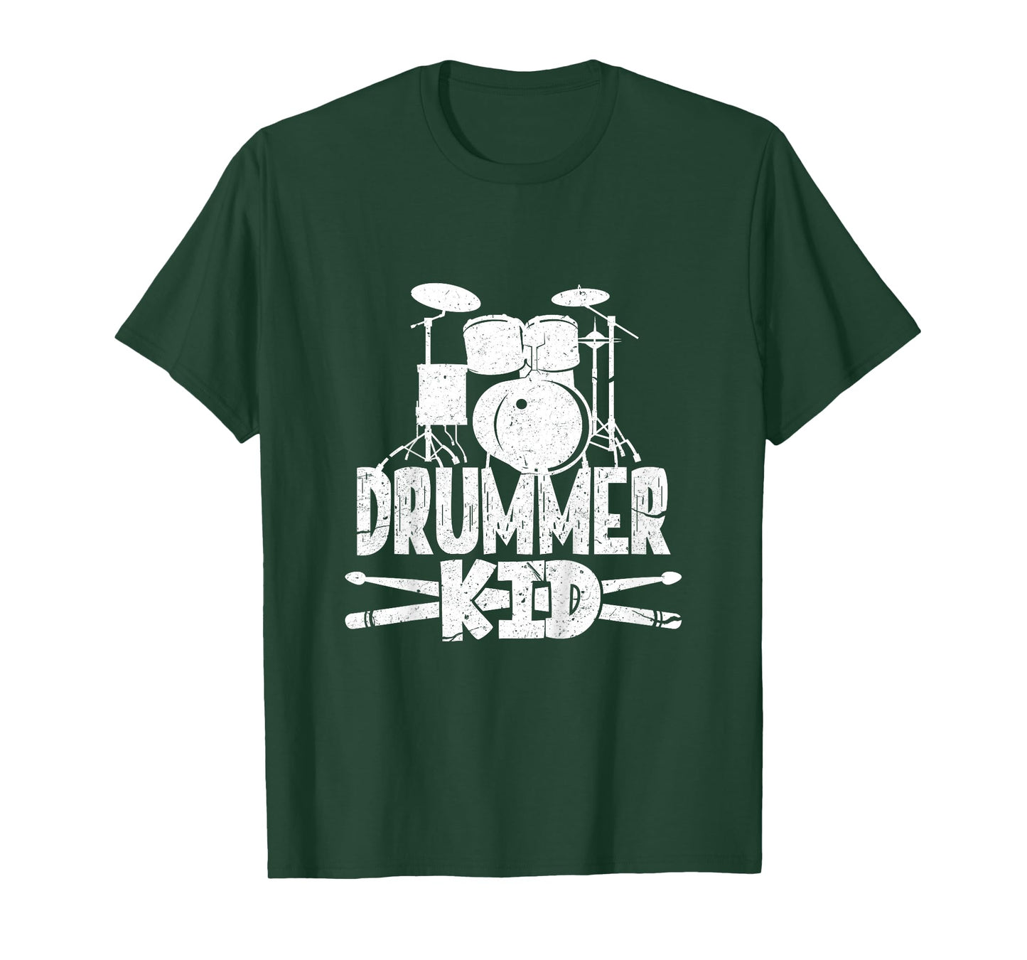 Kids Drummer Kid Funny Drum Set Drummer Boy T-Shirt
