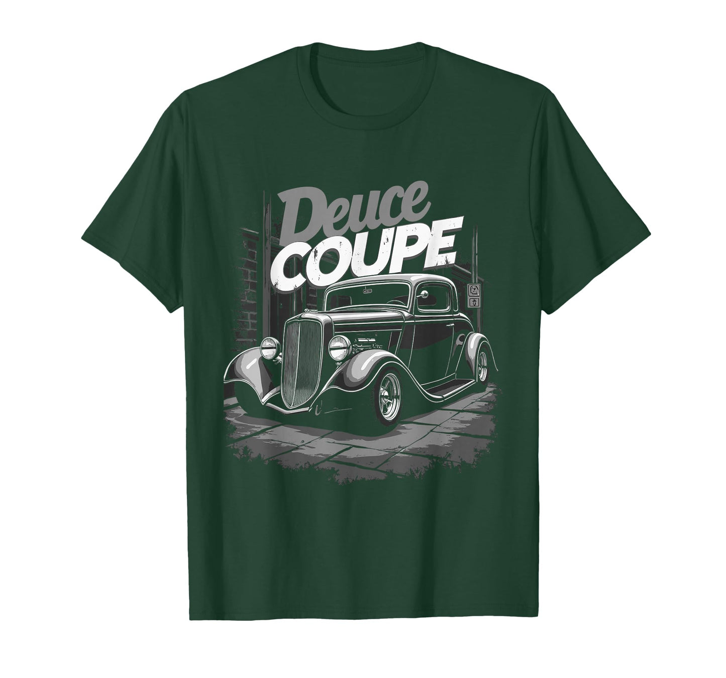 1932 Retro Hot Rod car graphic Deuce Coupe 3 window T-Shirt