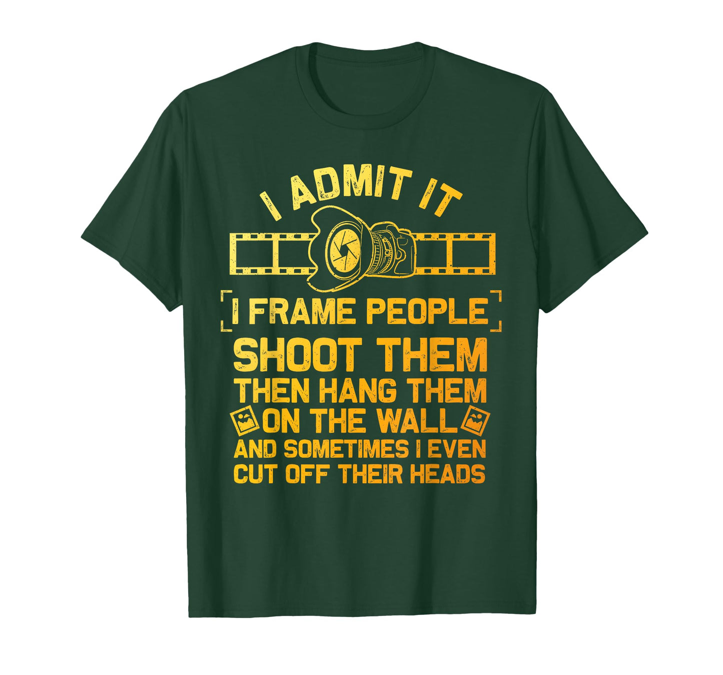 Cool Photographer Design For Men Women Camera Photography T-Shirt