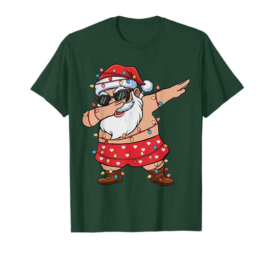 Christmas Squad Santa Dabbing Elf Family Matching Boys Girls T-Shirt