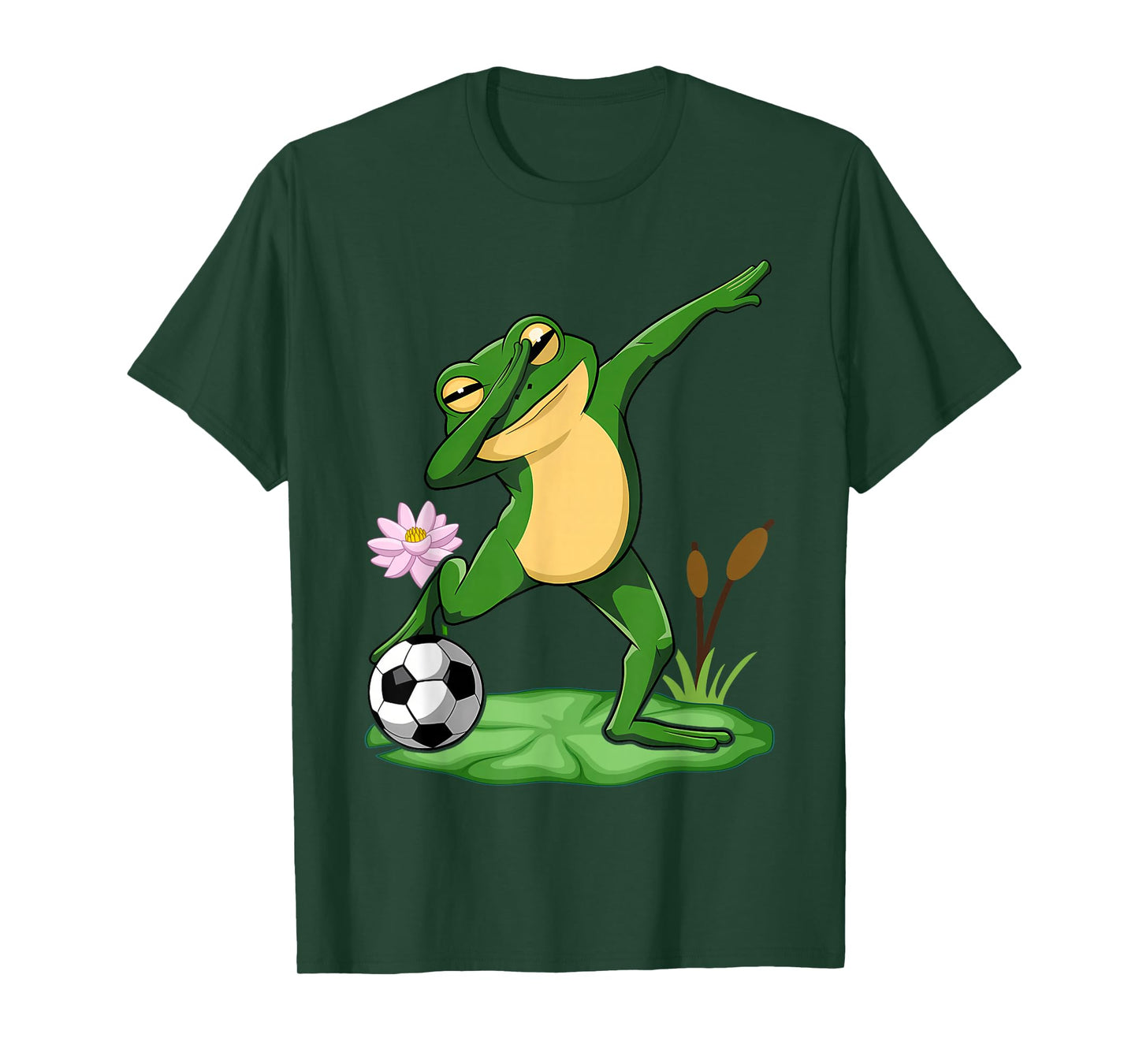 Dabbing Frog Soccer Cute Froggy Goal Crazy Dab Player T-Shirt