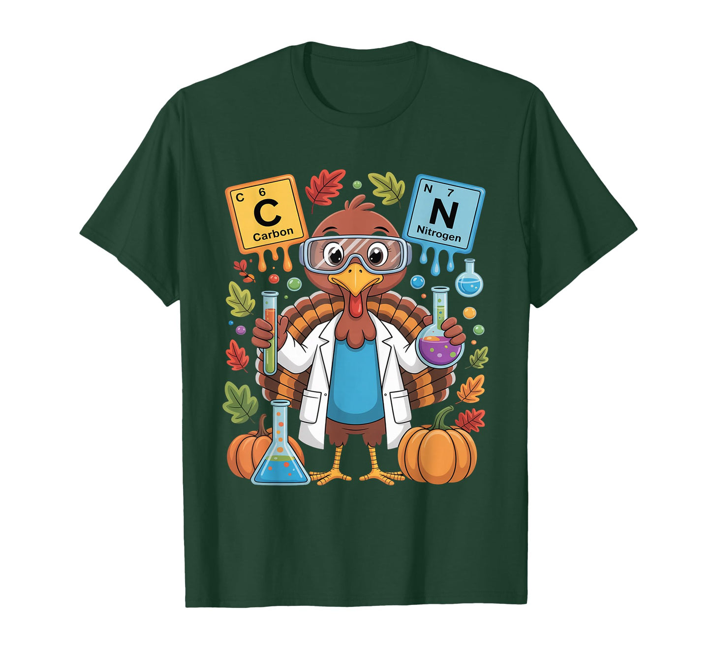 67 Chemistry Science Teacher Periodic Table Thanksgiving T-Shirt