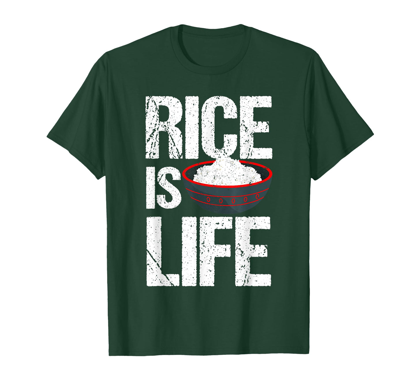 Cool Rice Is Life Art Men Women Asian Filipino Japanese Food T-Shirt