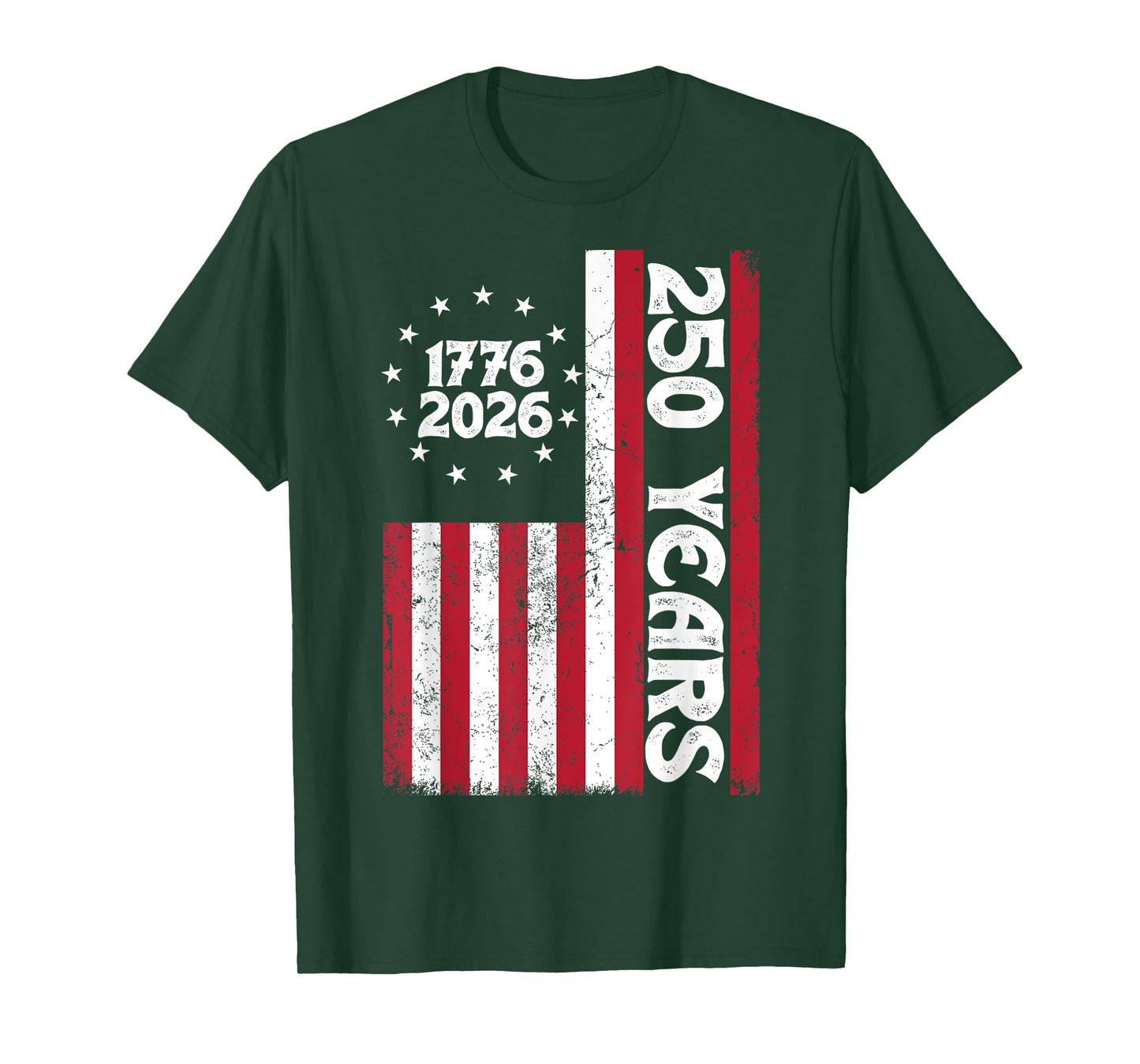 1776-2026 250 Years Patriotic Enthusiast Celebration T-Shirt