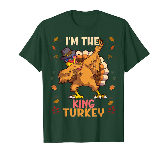 Thanksgiving Family Matching I'm The King Turkey Funny T-Shirt