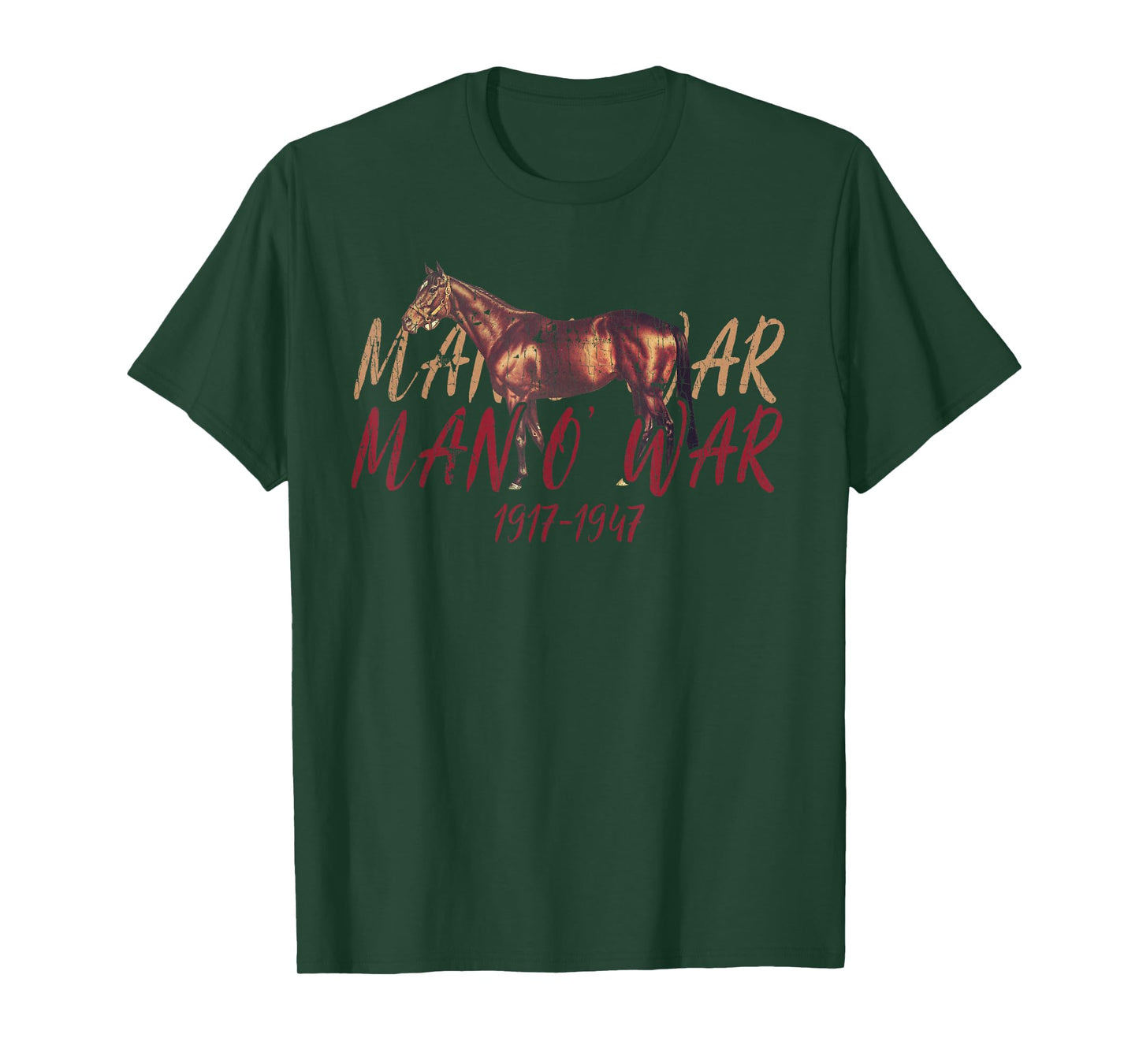 Man O'War Famous Racehorse Animal Horse Funny T-Shirt