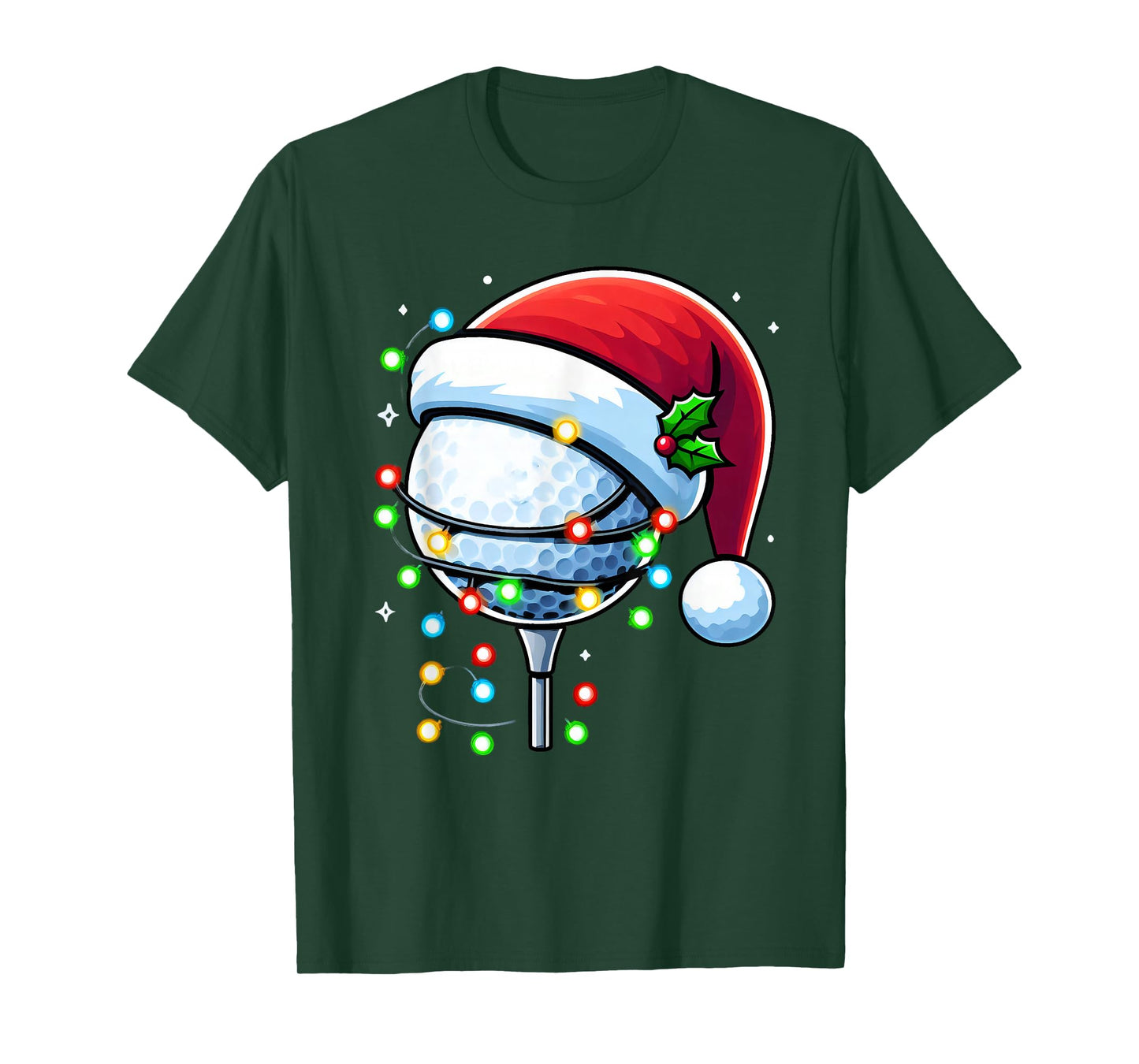 Christmas Golf Xmas Santa Golf Lover Men Boys Girls Kids T-Shirt