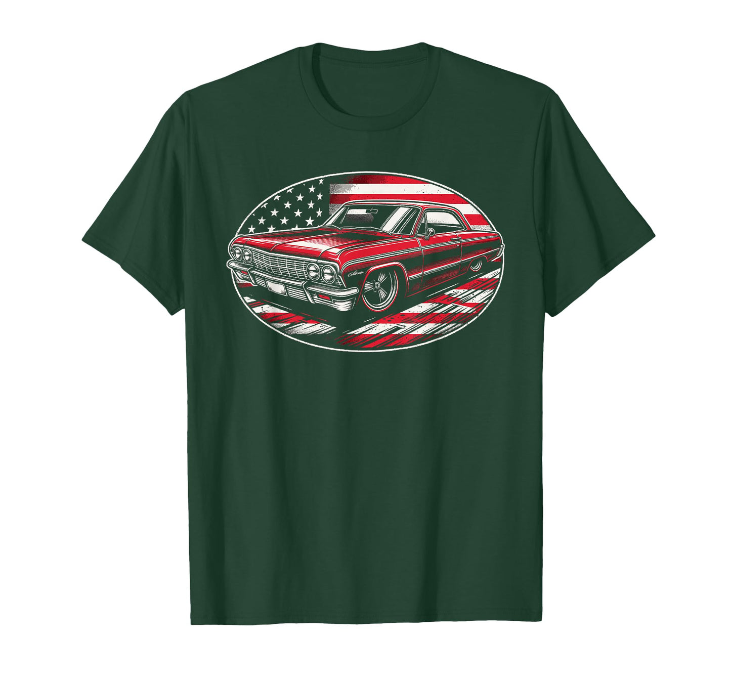 Old School 60's Impala Muscle Hot Rod Vintage Classic Car T-Shirt