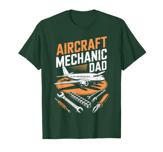 Aircraft Mechanic Dad Maintenance Plane Aircraft Technician T-Shirt