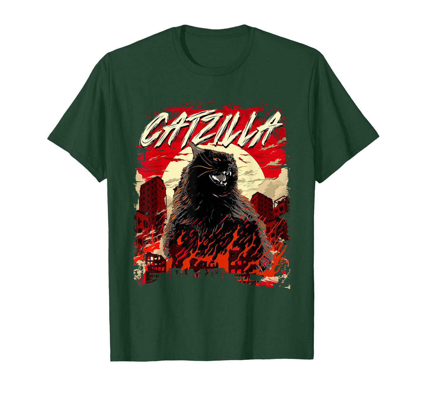 Catzilla - Cat Lover Kitten Owner Kitty T-Shirt for Men Women Girls Kids