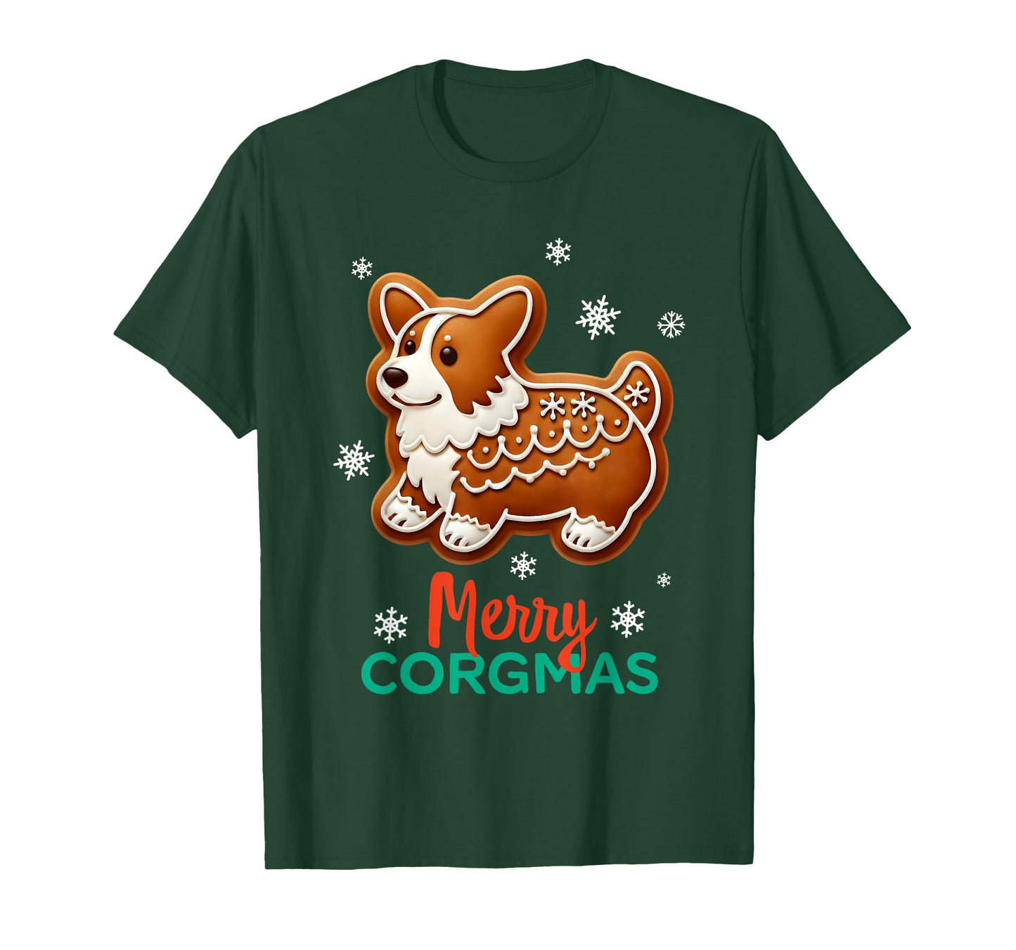 Corgi Christmas Gingerbread Xmas Dog Lover Merry Corgmas T-Shirt