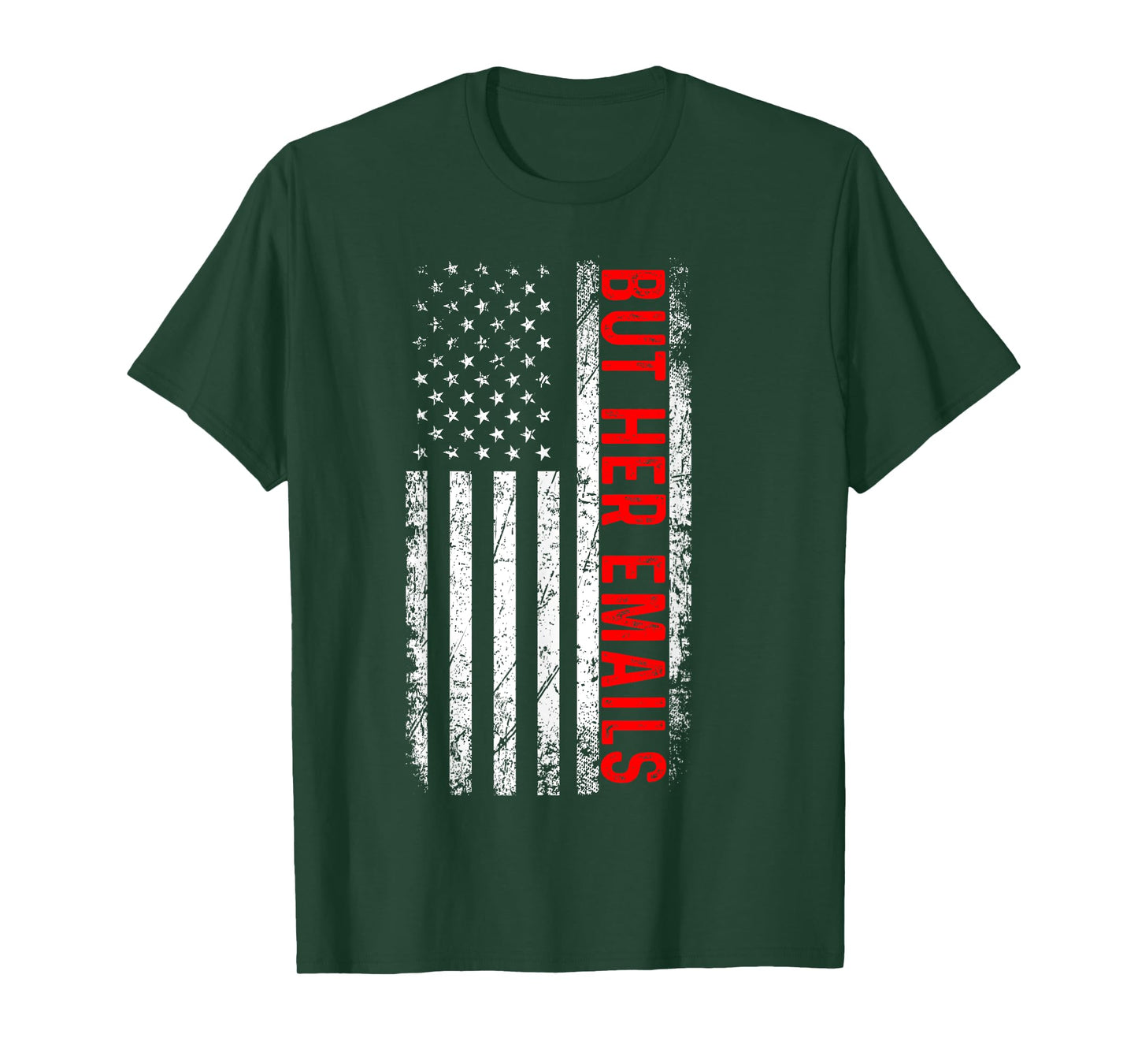But Her Emails Shirt Retro Vintage USA Flag But Her Emails Women Men T-Shirt