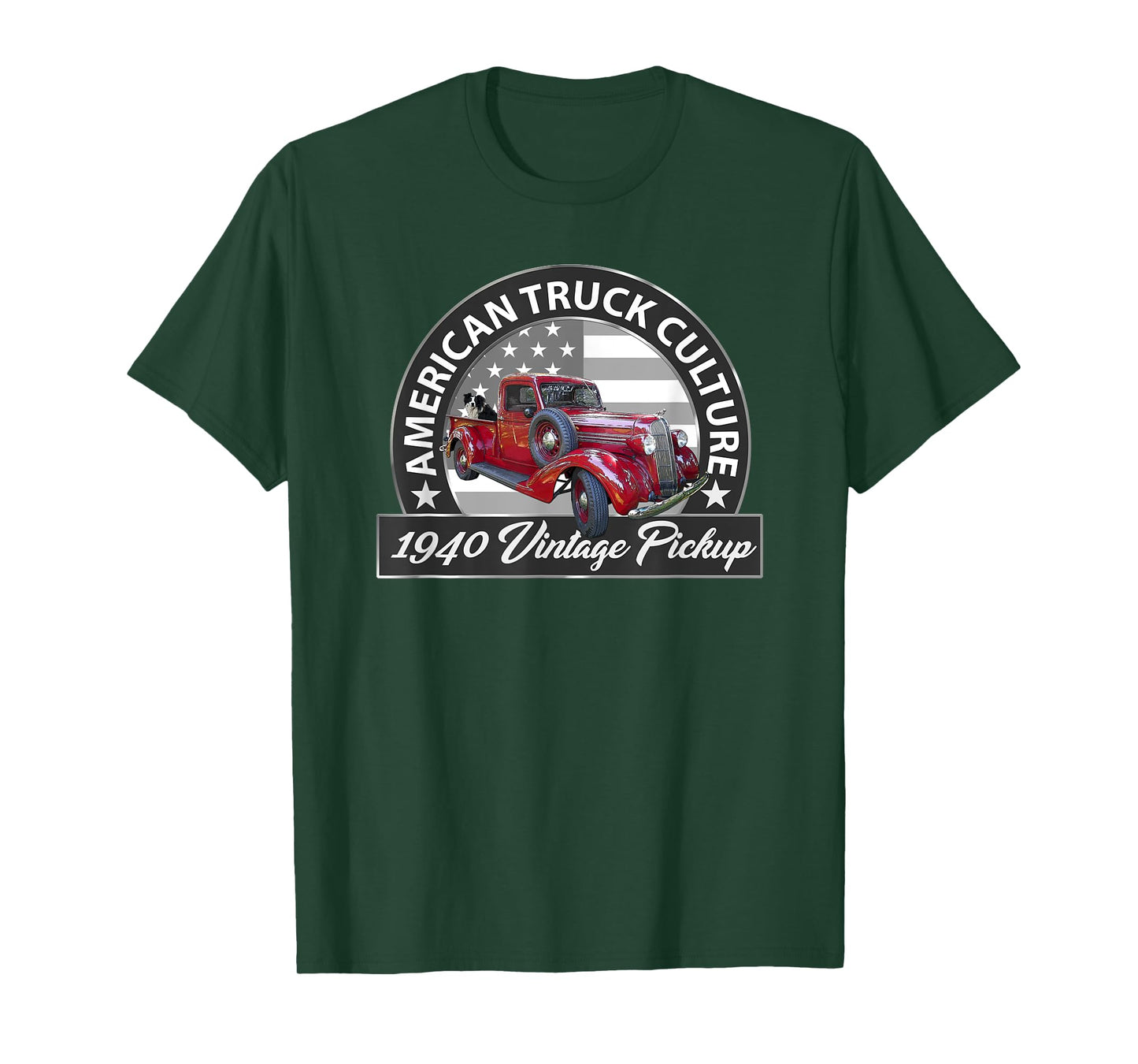 1940 VINTAGE RED PICKUP TRUCK, VINTAGE PRE-WAR ERA, CAR GUYS T-Shirt