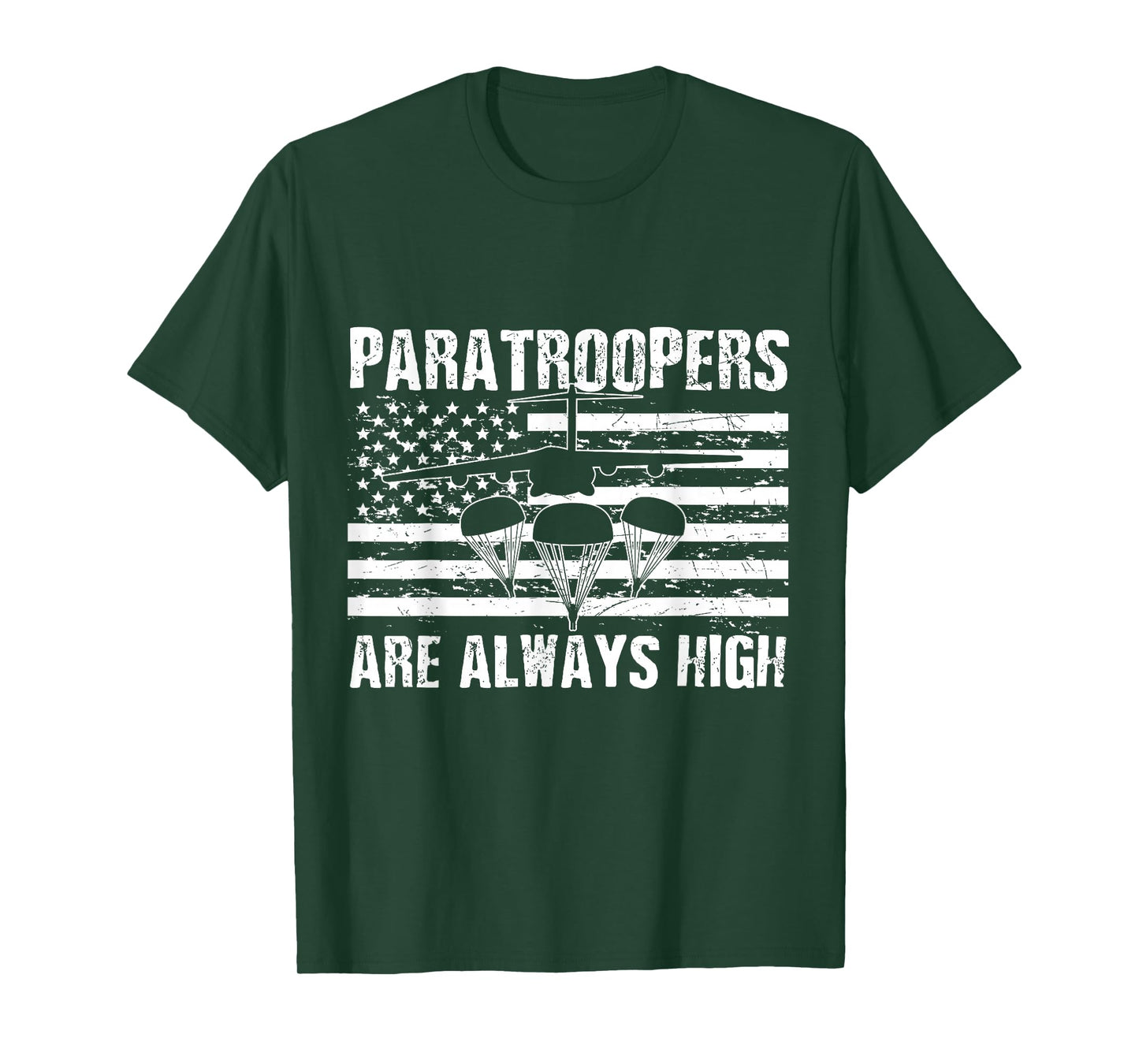 Paratrooper American Flag US Army Soldier Veterans Day T-Shirt