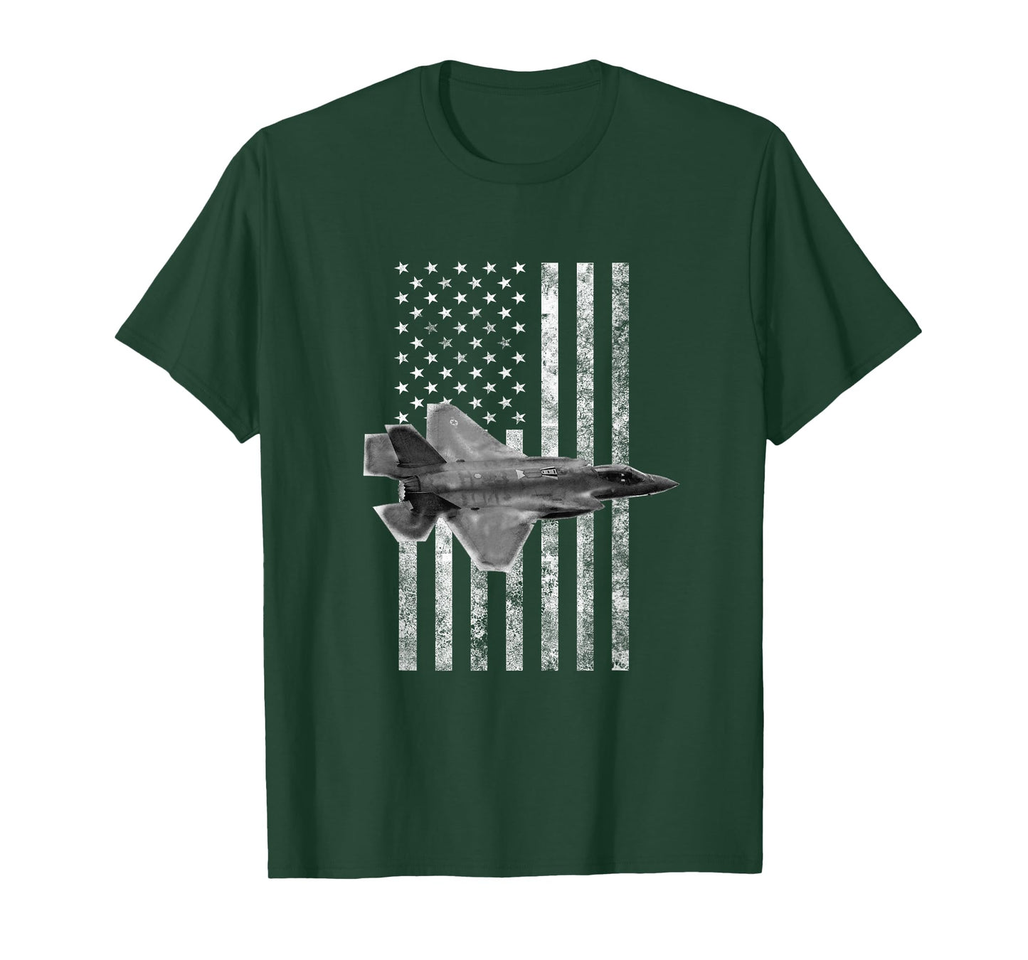 F-35 Lightning II American USA Flag Tee - Military T-Shirt T-Shirt