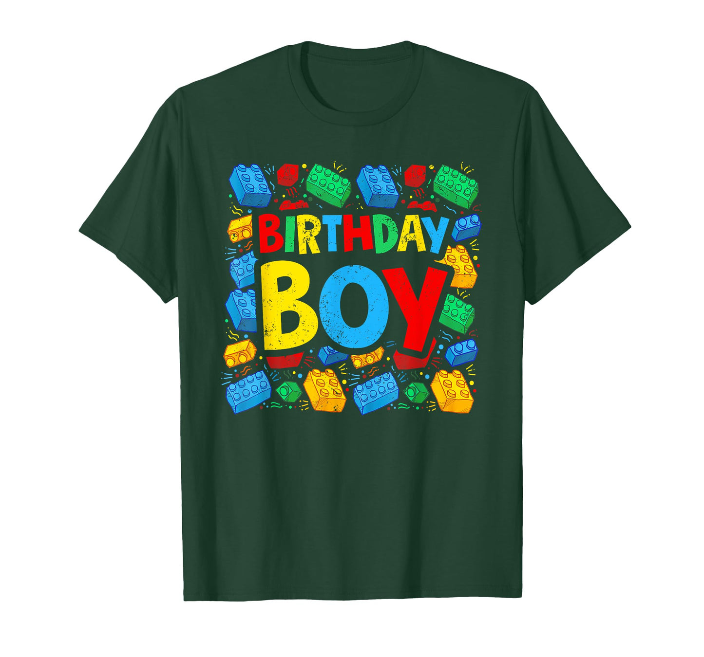 Birthday Boy Brick Builder Funny Blocks Master Builder T-Shirt