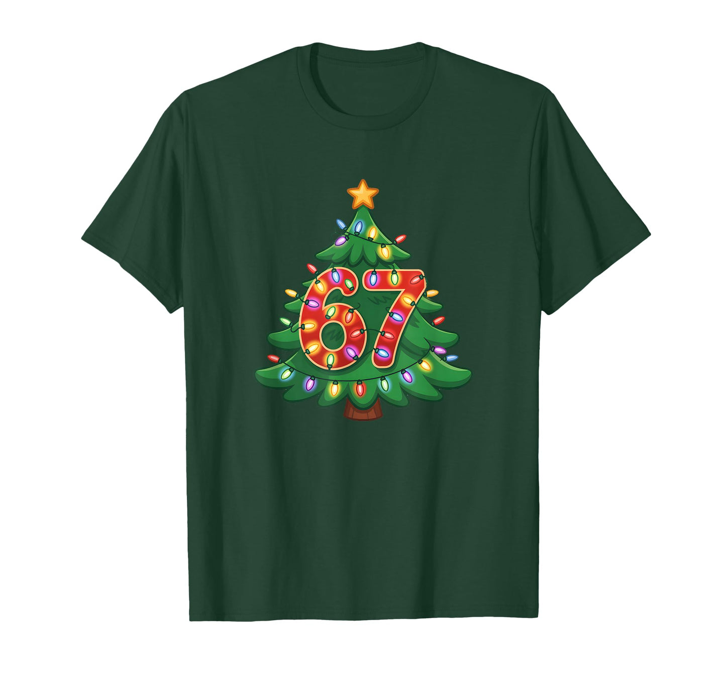67 Christmas - Funny Christmas 67 Teen Meme 6 7 Christmas T-Shirt
